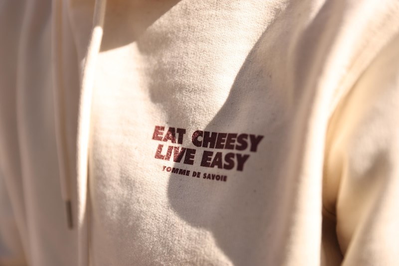 Sweat à capuche Collection Eat Cheese Live Easy (XS) - Photo 2