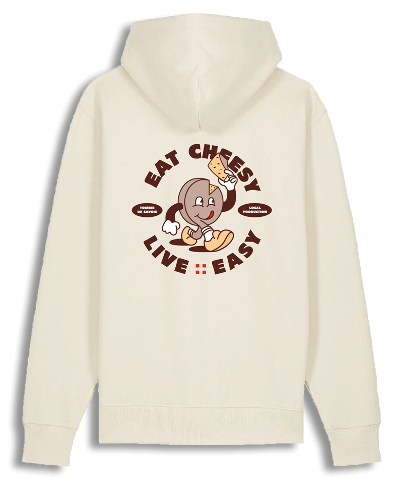 Sweat à capuche Collection Eat Cheese Live Easy (XS) - Photo 5