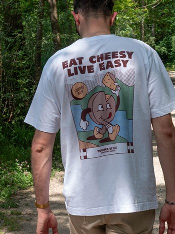 T-shirt unisexe – Collection Eat Cheese Live Easy